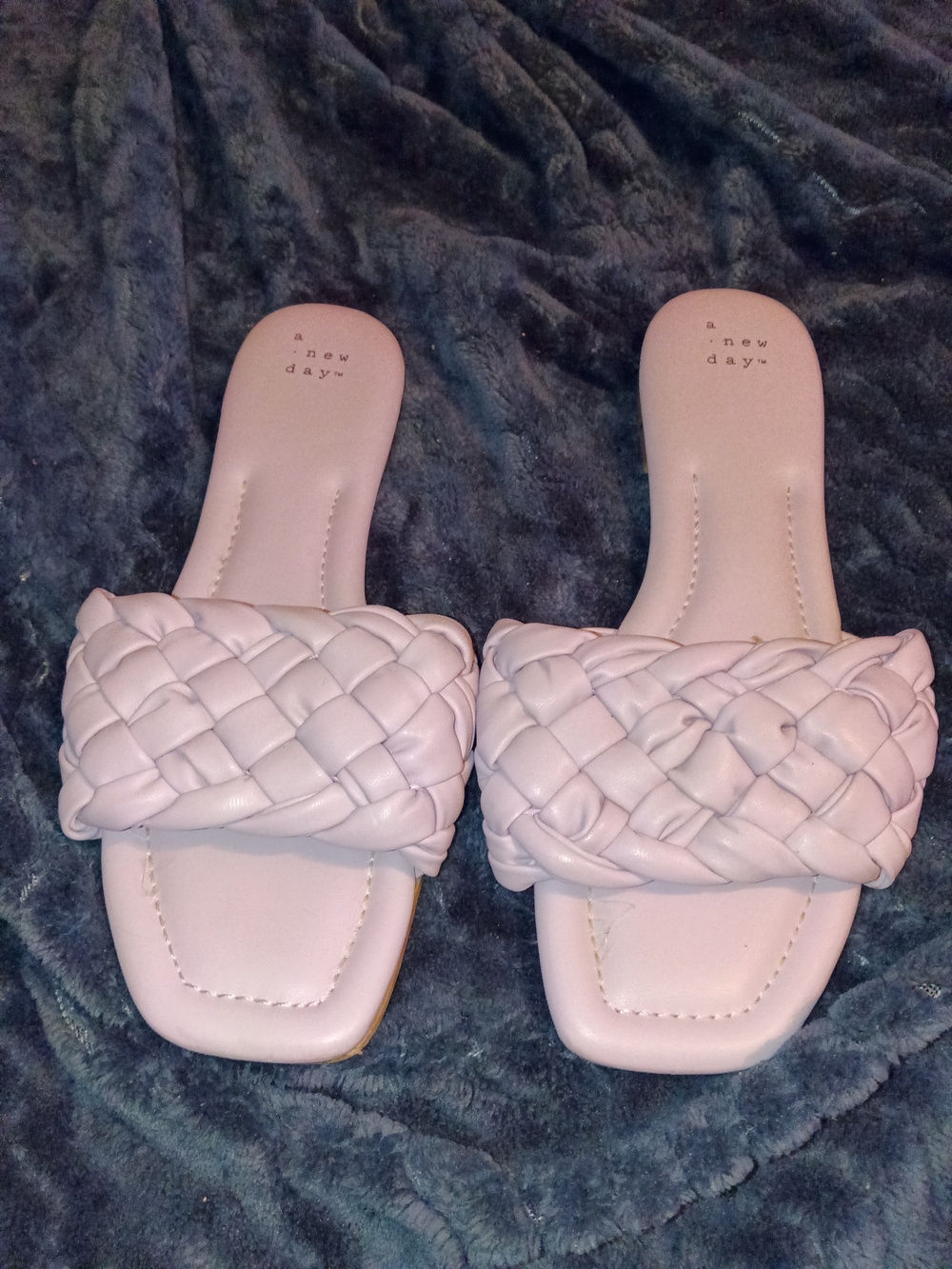 a new day Braided Slide Sandals — Pale Pink